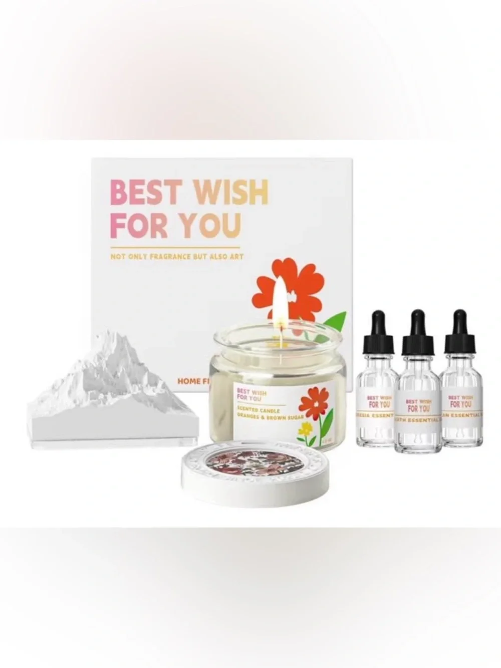 Best Wish For You Scented Candle and essential oils Gift Set NEW